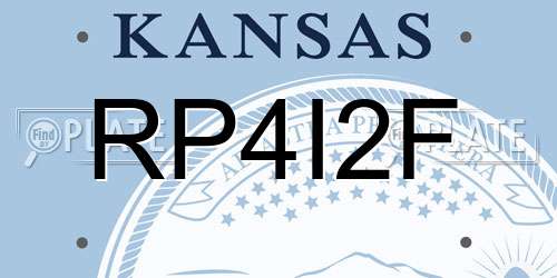 RP4I2F Kansas License Plate