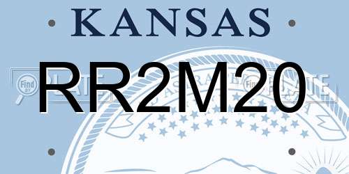 RR2M20 Kansas License Plate
