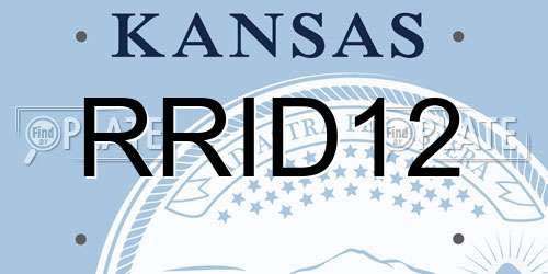 RRID12 Kansas License Plate