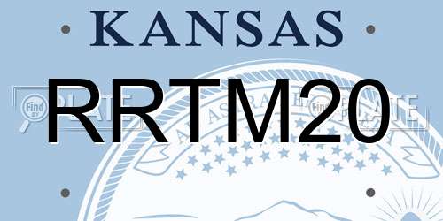 RRTM20 Kansas License Plate