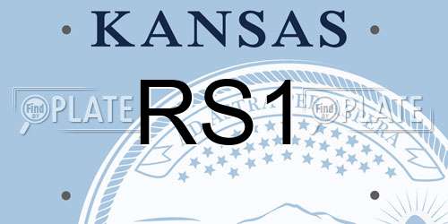 RS1 Kansas License Plate