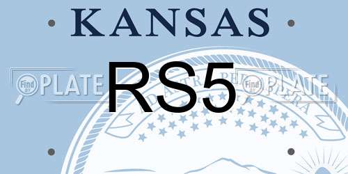 RS5 Kansas License Plate