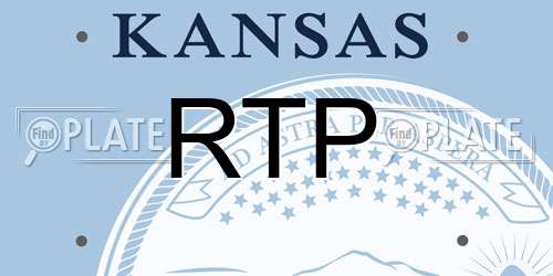 RTP Kansas License Plate