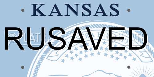 RUSAVED Kansas License Plate
