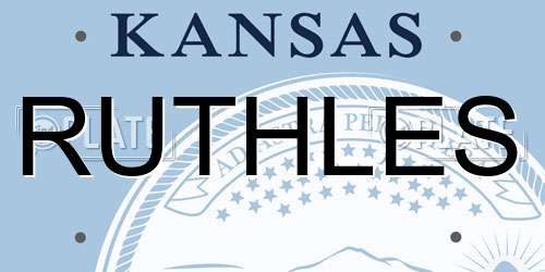 RUTHLES Kansas License Plate
