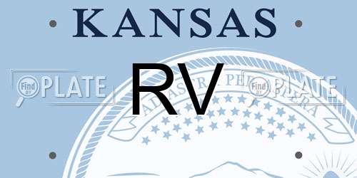 RV Kansas License Plate