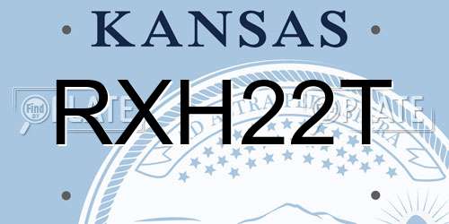 RXH22T Kansas License Plate