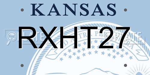 RXHT27 Kansas License Plate