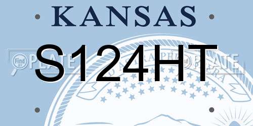 S124HT Kansas License Plate