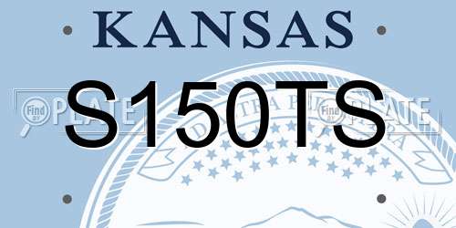 S150TS Kansas License Plate