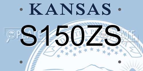 S150ZS Kansas License Plate