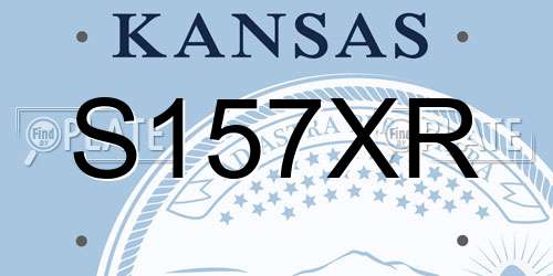 S157XR Kansas License Plate