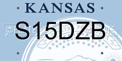 S15DZB Kansas License Plate