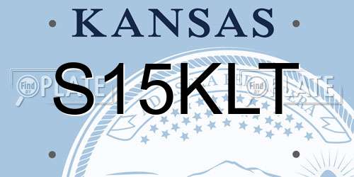 S15KLT Kansas License Plate