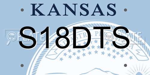S18DTS Kansas License Plate