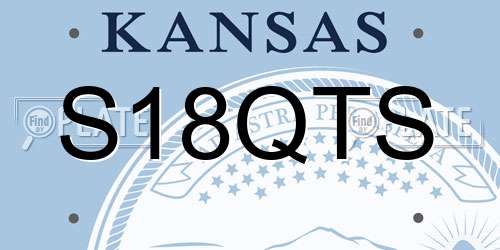 S18QTS Kansas License Plate