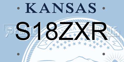 S18ZXR Kansas License Plate