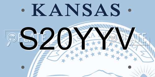S20YYV Kansas License Plate