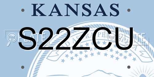 S22ZCU Kansas License Plate