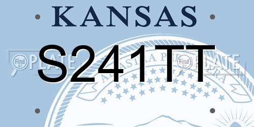 S241TT Kansas License Plate