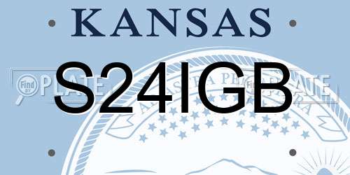 S24IGB Kansas License Plate