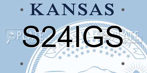 S24IGS Kansas License Plate