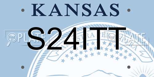 S24ITT Kansas License Plate