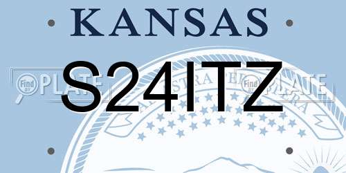 S24ITZ Kansas License Plate