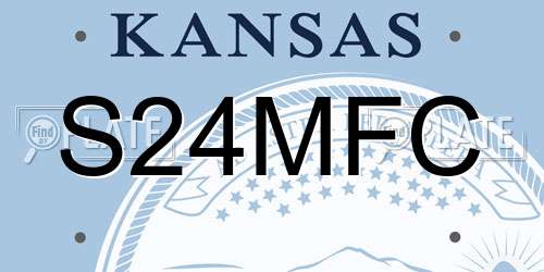 S24MFC Kansas License Plate