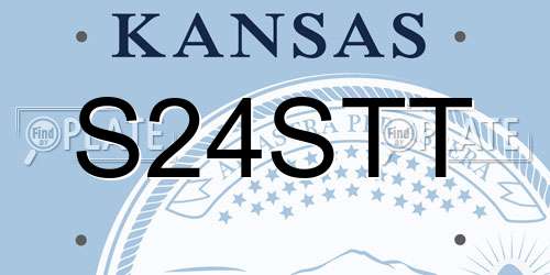 S24STT Kansas License Plate