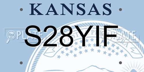 S28YIF Kansas License Plate