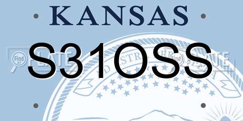 S31OSS Kansas License Plate