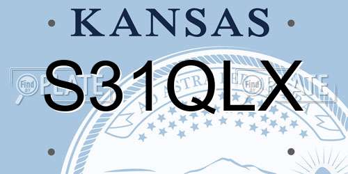 S31QLX Kansas License Plate
