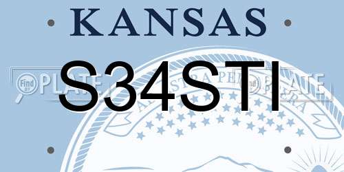 S34STI Kansas License Plate