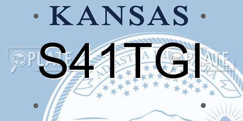 S41TGI Kansas License Plate