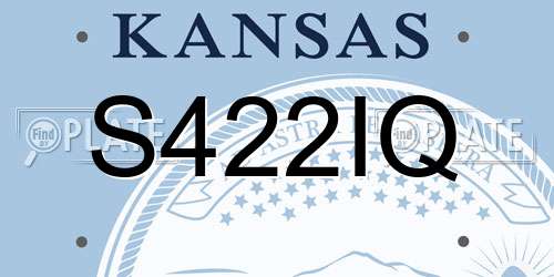 S422IQ Kansas License Plate