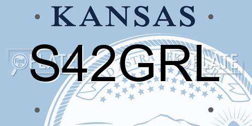 S42GRL Kansas License Plate