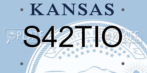 S42TIO Kansas License Plate