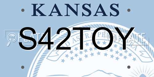 S42TOY Kansas License Plate