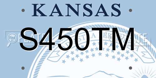 S450TM Kansas License Plate