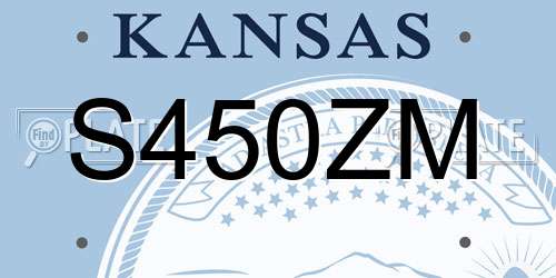 S450ZM Kansas License Plate