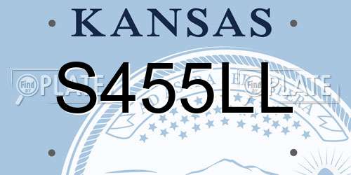 S455LL Kansas License Plate