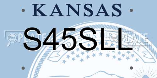 S45SLL Kansas License Plate