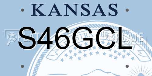 S46GCL Kansas License Plate