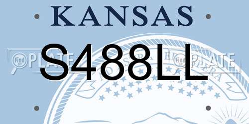 S488LL Kansas License Plate