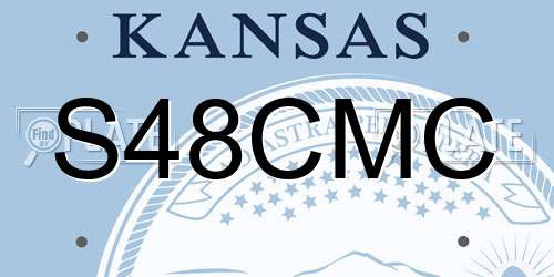S48CMC Kansas License Plate