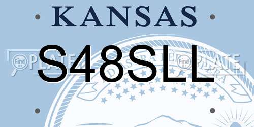 S48SLL Kansas License Plate