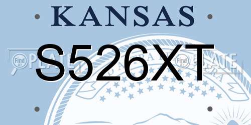 S526XT Kansas License Plate