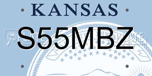 S55MBZ Kansas License Plate
