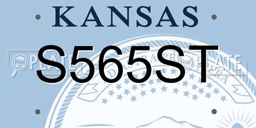S565ST Kansas License Plate
